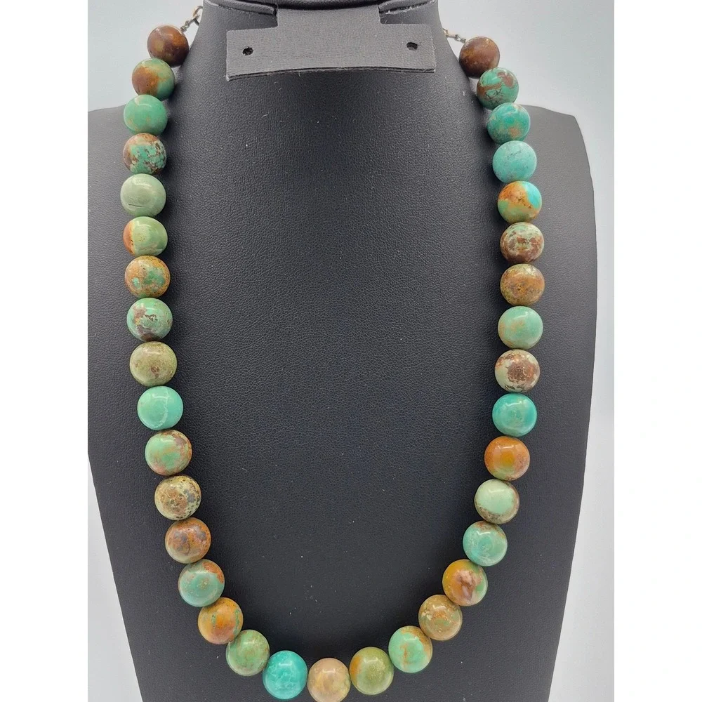 Jay King Mine Finds Necklace Turquoise Sterling Silver Hook Clasp Artisan